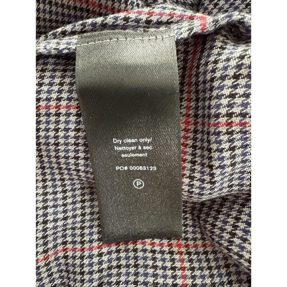 Rag & Bone Womens Size 4 Amber Plaid Midi Skirt Dark Academia Gray Red Black New - Picture 9 of 10